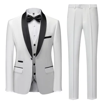костюм костюми за мъже costume pour homme mariage Сватбен костюм man 3 яке за пушачи homme de luxe ансамбъл veste homme costume