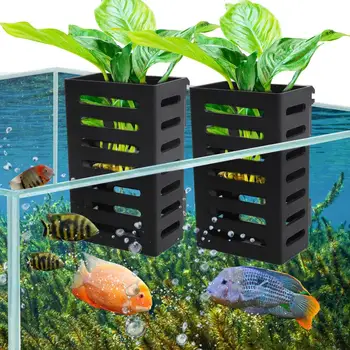 Сигурен здрав държач за растенията в аквариума Титуляр за аквариумни растения с куки нещастници, които подобряват циркулацията на вода във водата за рибите